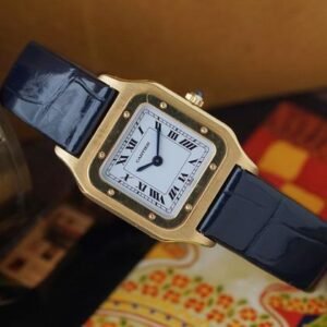Cartier Santos Dumont Extra Plate Yellow Gold 1980-90s