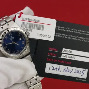 Tudor Royal Ref. 28300 | 28mm | Blue Roman Dial | 2025 Watch, Card & Hang Tag