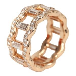 Hermes Reseau Lumiere Ring Rose Gold & Diamonds